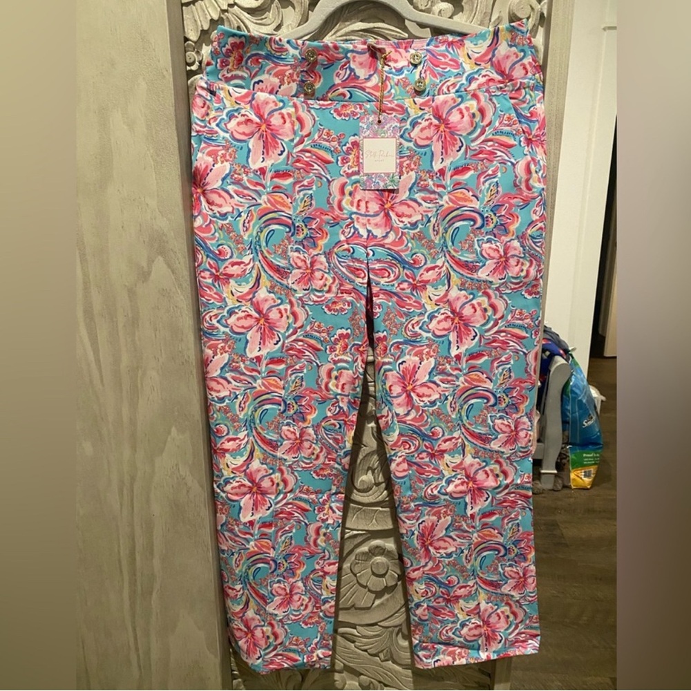 NWT NWT Lilly Pulitzer Colorful Floral crop Pants